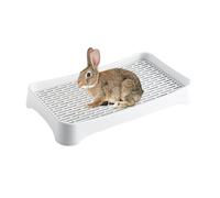 de orinal de conejito - Robuste PP Kaninchentoilette Für Kleine Haustiere | Meerschweinchen, Kaninchen, Hamster Trainingshilfe WC Auffangwanne Für Käfige Zuhause Pflege Und Hygiene