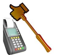 de pago - 34 cm de largo | Tarjetero sin contacto, forma de pulgar hacia arriba, poste de extensión seguro, dispositivo de pago de mano, pieza de disfraz temático, evento festivo, decoración