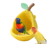 de pájaro - Casa de Pera Forrada de algodón para pájaros, Accesorios de Jaula pequeña, escondite para periquitos y estación de Descanso y Juegos | para cacatúas, Canarios, pinzones, sitti