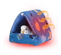de pájaro - de búho, Nèst | Cama para pájaros colgada, Cama de Refugio para casa cálida para Loro - Lindo de Juguetes con Forro Polar para pájaros agapornis y pequeños pájaros