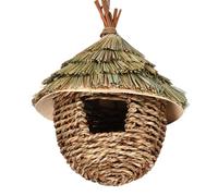 de pájaro hierba - Casas colibríes tejidas a mano, decoración de jardín de pájaro, colgante de fibras naturales | Encantador acento de jardín para el hogar Patio Árbol Patio Exterior