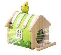 de pájaro para jaula, refugio ventilado con percha - Casa de para pájaros de interior, para mirlo azul rojo y garganta Loro periquito Dormir Descanso Juego Balcón Salón