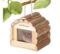 de pájaros al aire libre, caja de anidación para pájaros, casa de pájaros colgante, caja de anidación de casa de pájaros, casa de pájaros al aire libre, casas de pájaros de madera para ver aves