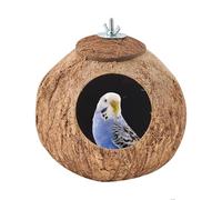 de pájaros de Coco para la Jaula - Caja de de Concha de Coco para la Jaula de pájaros | Decoración del hábitat para la cabaña de Cultivo de tortolitos para Gentoo