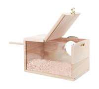 de pájaros de Madera: diseño Transparente, Periquito y casa de cría para pájaros pequeños | Buen Efecto de Aislamiento térmico revelada Transparencia para Jaula de periquitos