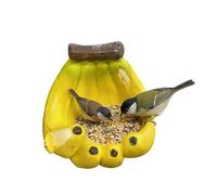 de Pájaros Escultura Decorativa en Resina | Pequeña Escultura Plátano para Pájaros para Observación Aves, Paisajismo, Observación, , Cumpleaños,