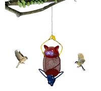 de Pájaros para Gatos - Estación Decorativa de Comida con Marco Metálico,Pequeño Bonito para Pájaros A Prueba De Ardillas con Gancho,Jardín, Observación de Vida