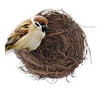 de pájaros para Jaula, de pájaros pequeños - de reproducción Tejido Hecho a Mano | Base Plana Casa de Cama de Animales pequeños para Accesorios para jardas para pájaros para el hábitat del Patio