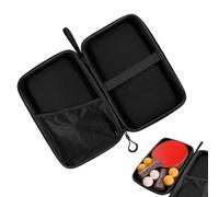 de paleta de tenis - rígida para raqueta de tenis de mesa, rígida resistente al agua, rígida rectangular para raqueta de tenis de mesa, de almacenamiento de pelotas para