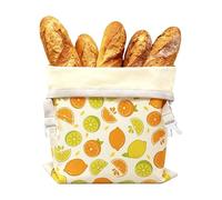 de pan de de abejas | Gran capacidad reutilizable, fácil de limpiar, bolsas de almacenamiento de pan | para alimentos frutas pasteles congelador cocina panadería cafetería, Limón, Patrz