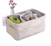 de pañales ancha, organizador corduroy, Reliable with Multi-Pocket Feature, Heavy Duty Storage Hardware, Trunk Pedestal with Design, Car Tool for Wipes and Milk Bottles