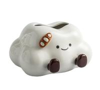 De Pañuelos De Nube - Decoración Estética, De Pañuelos Decorativa Para Servilletas, Decoración De Mesa De Lujo Estilo Crema Con Huella De Cerámica | Servilletero Con Diseño De Nube Para El H