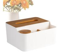de pañuelos multifuncional | Dispensador de pañuelos faciales | decorativa impermeable | Estuche rectangular de escritorio para baño, cocina, dormitorio | Organizador de almacenamiento