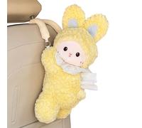 De Pañuelos para Automóvil - Dispensador De Servilletas De Felpa De Conejo De Dibujos Animados, Organizador De Soporte De Papel Decorativo De Tela Suave | Lindo Escenario De Uso De Accesorios INT