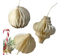 de Papel de árbol de Navidad - Colgante de Bola de de para árbol de Navidad, Colgante Decorativo de Papel para Coche, Hechos a Mano, decoración de árbol de Navidad, Colgante