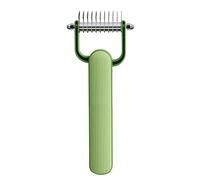 de para dispersión - Deshedding Dog Brush - herramienta de propagación de peine de gato doble elimina la pérdida de cabello, destruye las alfombras y fomenta el CR