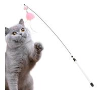 de para gatos | Enriquecimiento interactivo de 31.5 pulgadas, de para gatos, para actividades posteriores a las comidas, prevención del aburrimiento, entrenamiento de