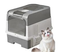 de Para Gatos Recinto Alto Antiolores Plegable y Ligero | Recipiente Cubierto Con Control De Olores, Diseño Plegable E Incluye Paleta - Para En Interiores, Esquinas Y Viajes