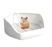 de para mascotas para jaula, inodoro de conejo para mascotas, bandeja de esquina para animales pequeños, entrenador de orinal pequeño, bandeja de para animales de interior, forma de