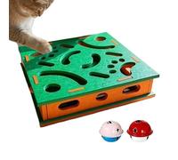 de para Uñas de Gato,Juguetes Laberinto Rascador Silencioso,con Puzzle de Enriquecimiento Rascador con Campana, Bola y Fieltro - para Jugar Acicalar Y Proteger Muebles En Hogar para Gatitos