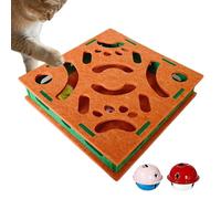 de para Uñas de Gato | Juguetes Laberinto Rascador Silencioso - De Enriquecimiento con Campana Bola Puzzle De Fieltro Uñas Rascador | para Mascotas, Interior, Juego y Protección de