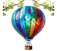 - de Pared acrílico de 7,87 Pulgadas | de Globo aerostático, Globo Colgante, de Espejo retrovisor para Dormitorio de Estudio, Colgante con Forma de Globos Aeros