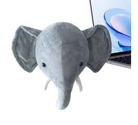 de Pared - Cabeza de Animal de 12 Pulgadas | Peluche de Pared Suave - Decoración de Animales en Tela de Algodón PP Alce o Elefante Ideal para Dormitorio de Bebé Sala de Estar Sala de Juegos o D