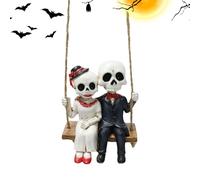 De Pareja De Esqueletos Para Halloween Figuritas Pareja Halloween Resina