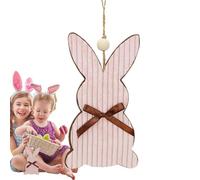 de Pascua para árboles, paneles de conejo para el hogar - Decoraciones de conejo de dibujos animados de madera - Lindos paneles de granja, de árbol ligeros para pared, chimenea