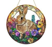 de Pascua para el árbol | acrílicos 2D, de conejo, decoración de Pascua, colgante decorativo con una cadena para familia, amigos, niños