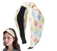 de Pascua para mujeres, de Pascua para niños - Accesorios para el cabello con diadema anudada | con estampado de huevos de conejito coloridas de para mujer