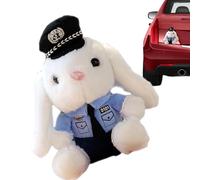 de Peluche de Conejito de Coche: Material de Felpa Suave de 35 g, muñeco de Conejo de policía de 12 x 14 cm, Colgante de Maletero Resistente al Calor, Animal de Peluche de fácil Montaje, Linda