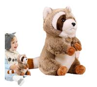 de peluche de mapache, lindo muñeco de mapache | Peluches suaves de mapache transformados de dibujos animados lindos - Adornos decorativos, peluches de ardilla realistas para niños, amigos y coleccion