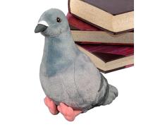 de peluche - decorativo realista, pájaro de peluche realista, aviar anatómicamente preciso, fauna urbana en miniatura, figura detallada de alas emplumadas | Acento de habitación estético