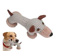de peluche para perros - Mordedor chirriante de animales | Juguetes interactivos para masticar perros duros para masticadores pesados, mascotas de raza pequeña y mediana para la dentición