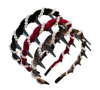 de perlas vintage para mujer, 3 piezas, diadema antideslizante decorativa con puntos para niñas, cita, escuela, trabajo, cena, boda, banquete, despedida de soltera, ocasiones