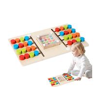 de personalización de colores de madera, deslizantes para niños, tablero de cuentas portátil, juego de para niños: estudiante, niño, niño y niña, hogar