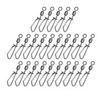de pesca y clips - Tackle de conexión rápida sólida, swivels Hook | 25 piezas de proximidad flexible, conector de instrucción de agua salada, clip de acero para plataforma
