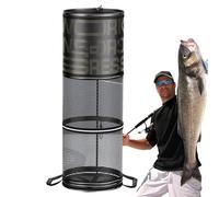 de Pescado para la Salvaje-Plegar la de con Malla de Secado rápido | Cesta de Pescado Ligera para Camping, Orilla, Lago, río, portátil de Malla para Las a