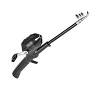 De Pescador - Herramienta Plegable Ligero como Una Pluma, Varilla De Fusión Más Bobina, Paquete para Principiantes, Kit De Spining Retráctil De Grafito | Equipo Al Aire Libre Ve