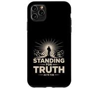 De pie por la verdad Hechos 7 fe cristiana audaz coraje Carcasa para iPhone 11 Pro Max