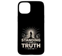 De pie por la verdad Hechos 7 fe cristiana audaz coraje Carcasa para iPhone 15 Plus