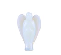de Piedra Curativa de Cristal con Forma de ángel de ópalo Hermoso de 1,5 Pulgadas