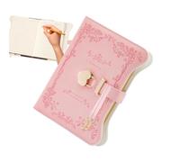 De piel sintética con candado - Cuaderno B6, planificador recargable, agenda segura, agenda personal, libro de papelería | 360 páginas, bloque con llave, cuaderno para chicas, mujeres, Stu