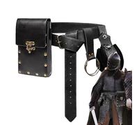 de Pierna Steampunk - de Piel sintética en Estilo Vintage, excelente Almacenamiento de Bolsas de Cintura | de Cintura Estilo Punk para Mujeres, Renacimiento de la riñonera -