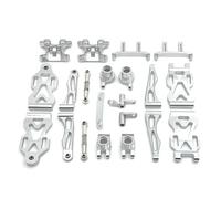 de Piezas vulnerables de actualización y modificación de Metal a Escala 1/16 16101 16102 16103 16104 16106 16201 Q117 Compatible con de Coches RC(Silver)
