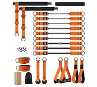 de Pilates, Kit de Bar de Pilates con Bandas de Resistencia para Mujeres, de Entrenamiento en el hogar para piernas | de Ejercicio para el Gimnasio | Equipos de Entrenamiento para