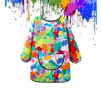 De Pintura - Delantal De Arte Infantil Ajustable De Manga Larga, Diseño Divertido Colorido, Bolsillo Grande | Elaboración De Pintura, Dibujo, Actividad, Ropa Para Niños, Aula, Hogar, Escuela, Protecci