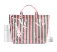 De Playa De Rayas | Bolso De Mano de Gran Tamaño, Brillante e Impermeable | para Playa - Perfecto Para Mujer, Verano, Viajes, Trabajo, Gimnasio, Piscina, Escuela y Universidad y Oficina