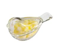 de plumas de loro, de transparente de 12 cm de alto, expositor decorativo a prueba de polvo para decoración del hogar, oficina, dormitorio y sala de estar